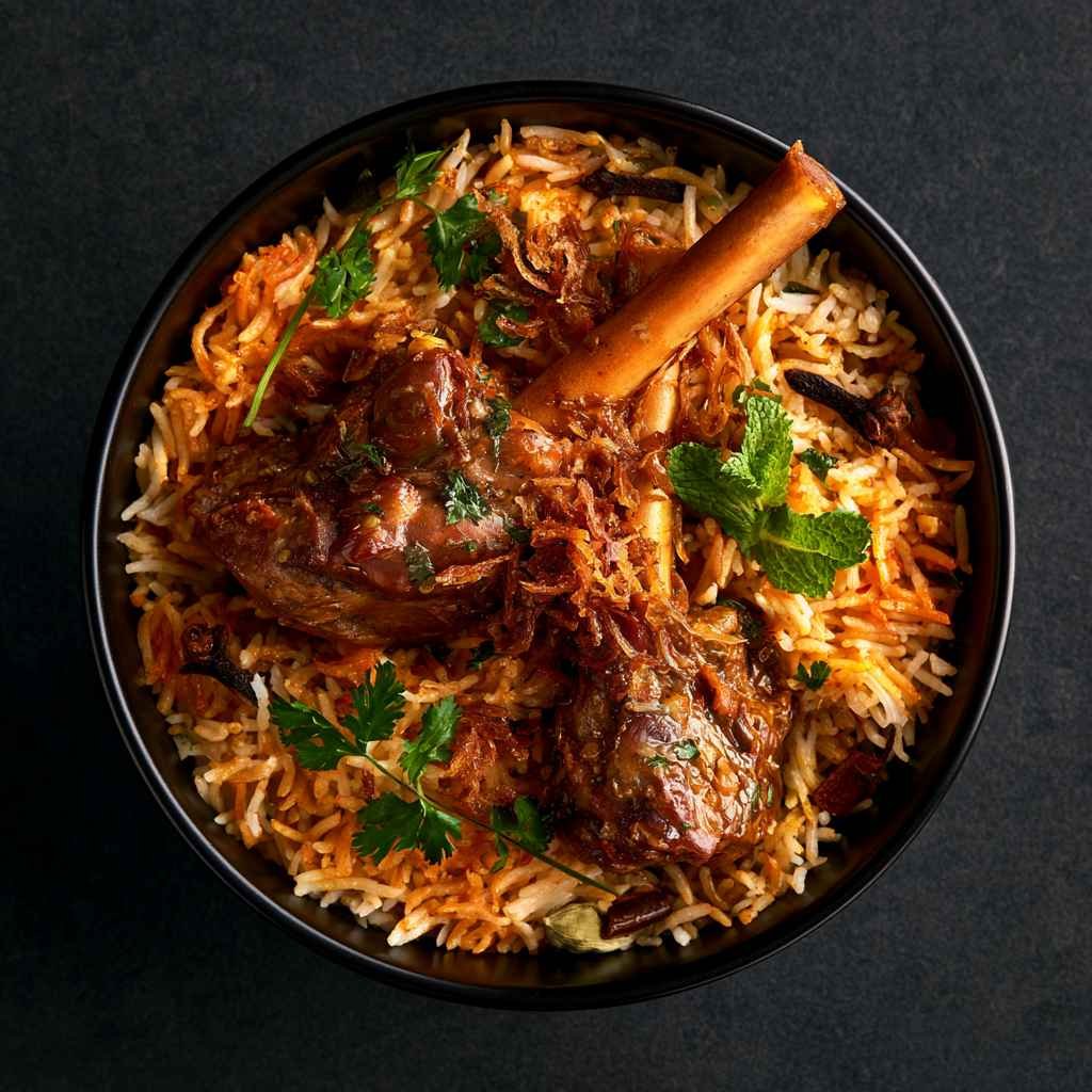 Hyderabadi Goat Dum Biryani